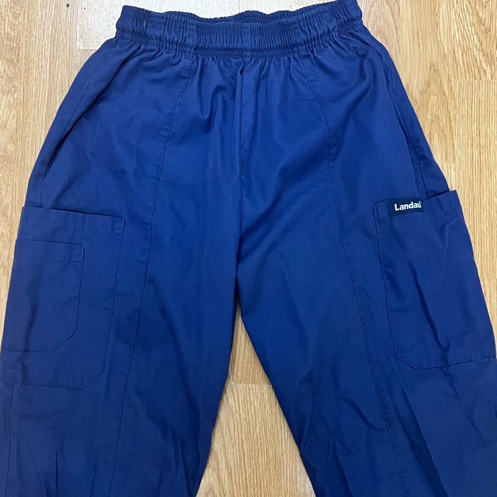 Navy Blue Landau Scrub Pants